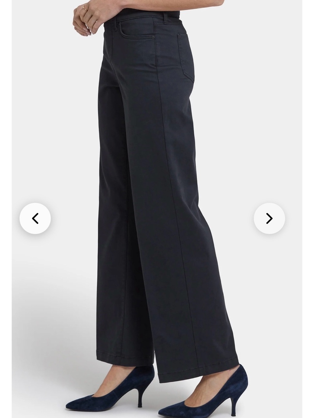 NYDJ Teresa Wide Leg Jeans (Washed Black) (2)